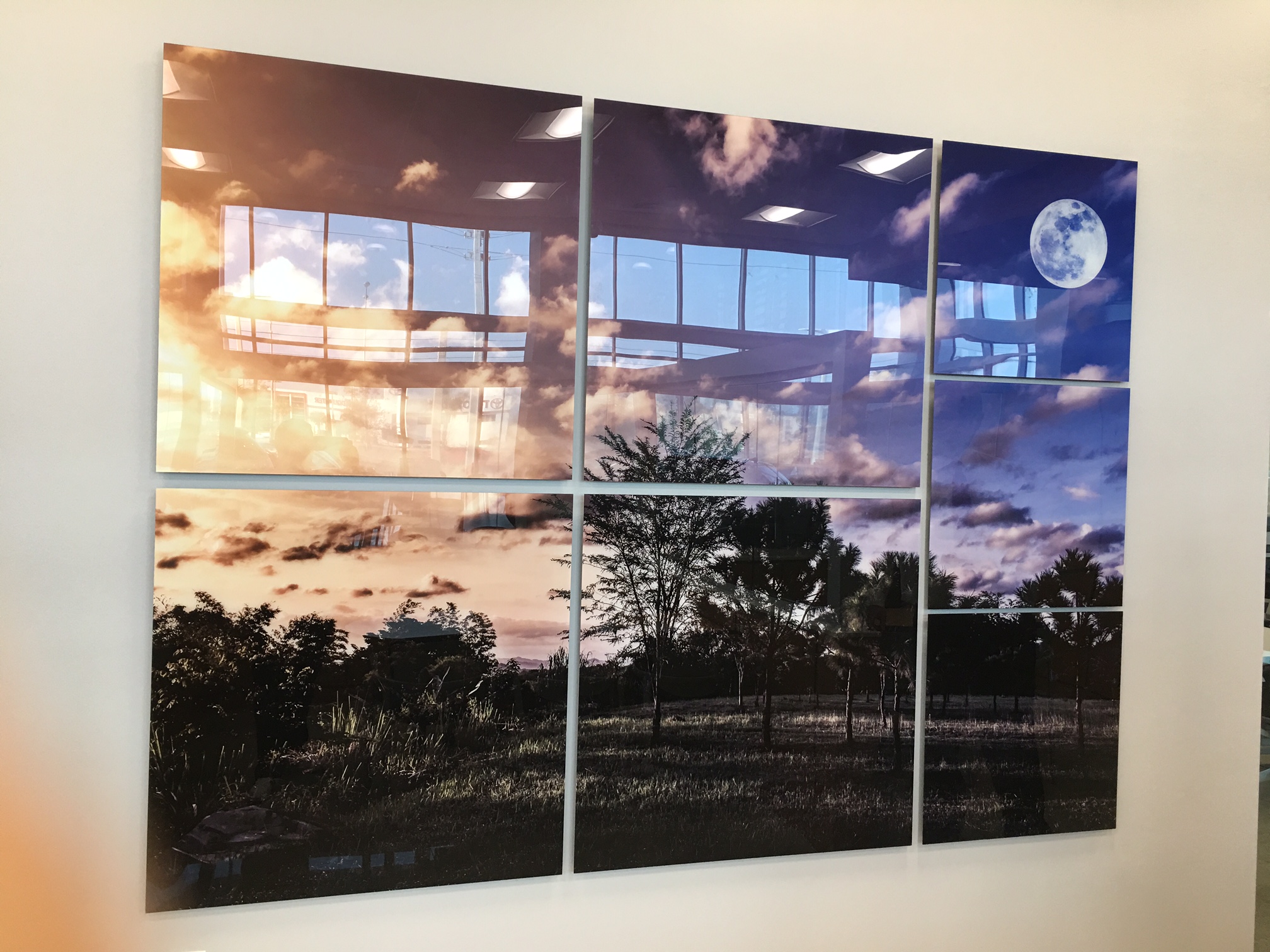 acrylic wall art glass