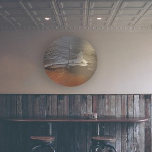 Bar round wall art