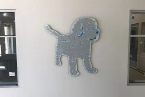 Dog Shaped Print on Acrylic