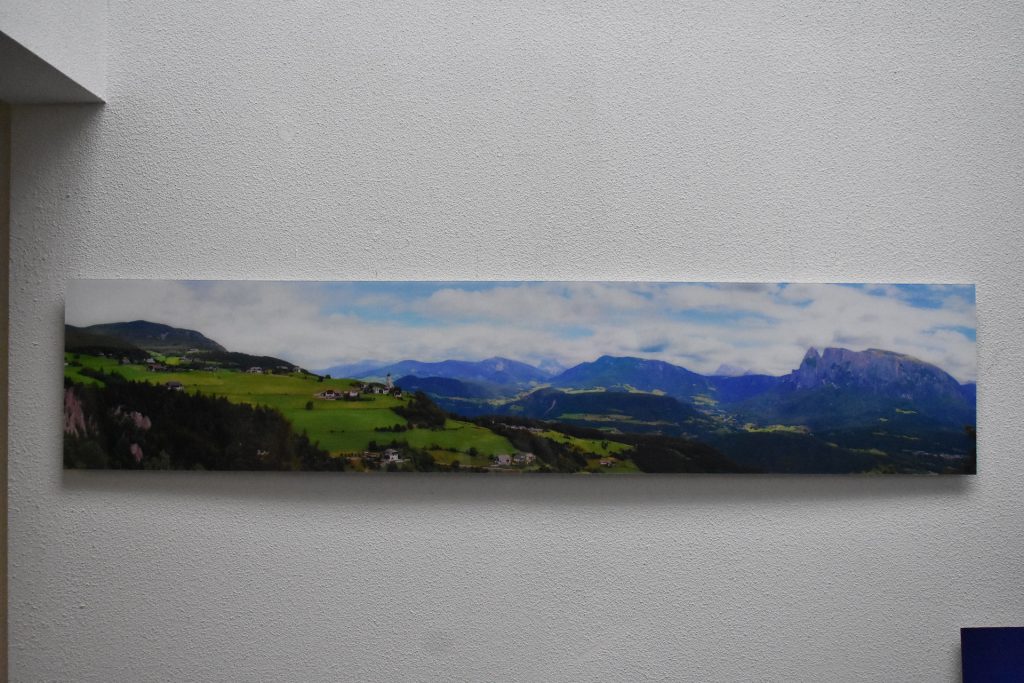 a print panoramic photo on acrylic 