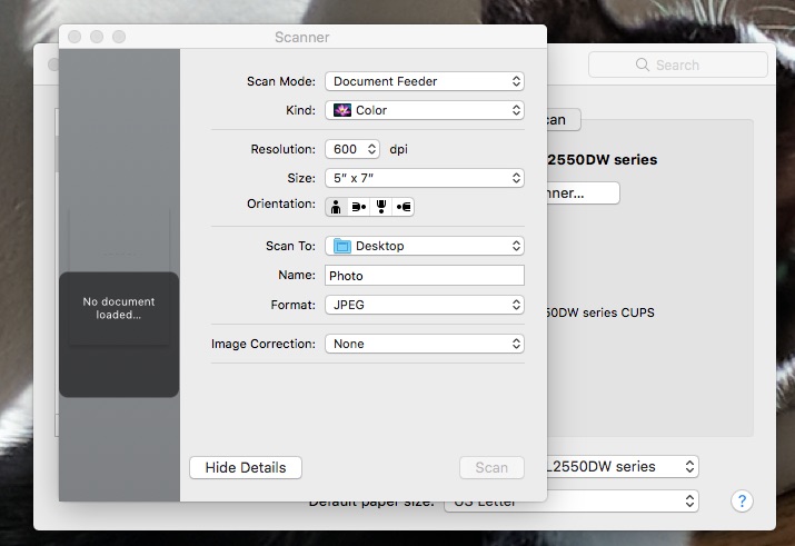 The settings necessary for how to convert print photos to digital files.