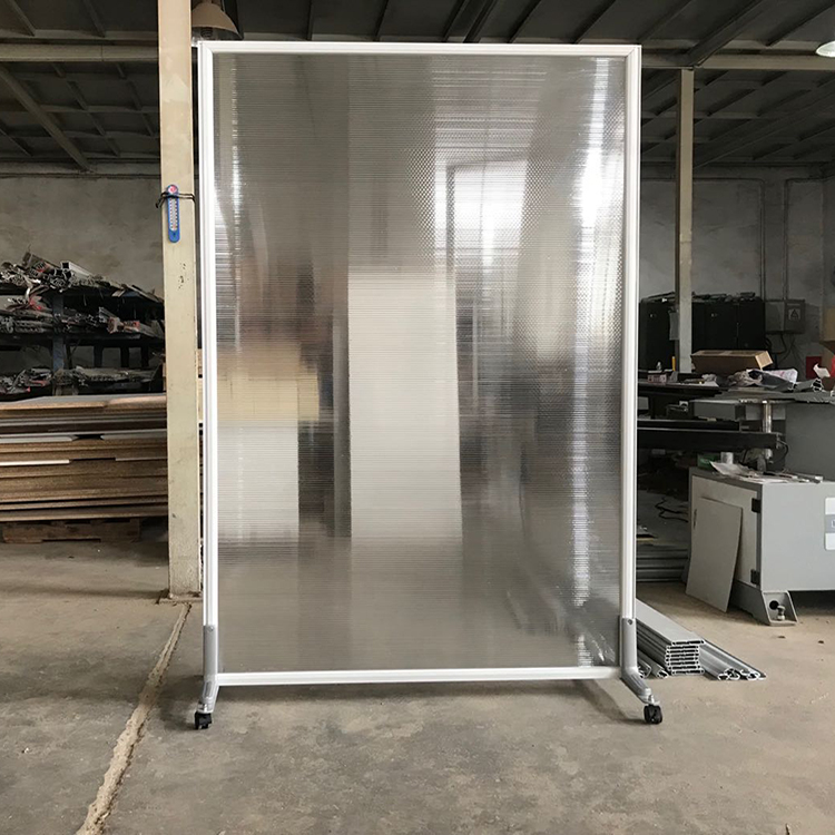 acrylic sneeze guards can be used as a panel room divider.