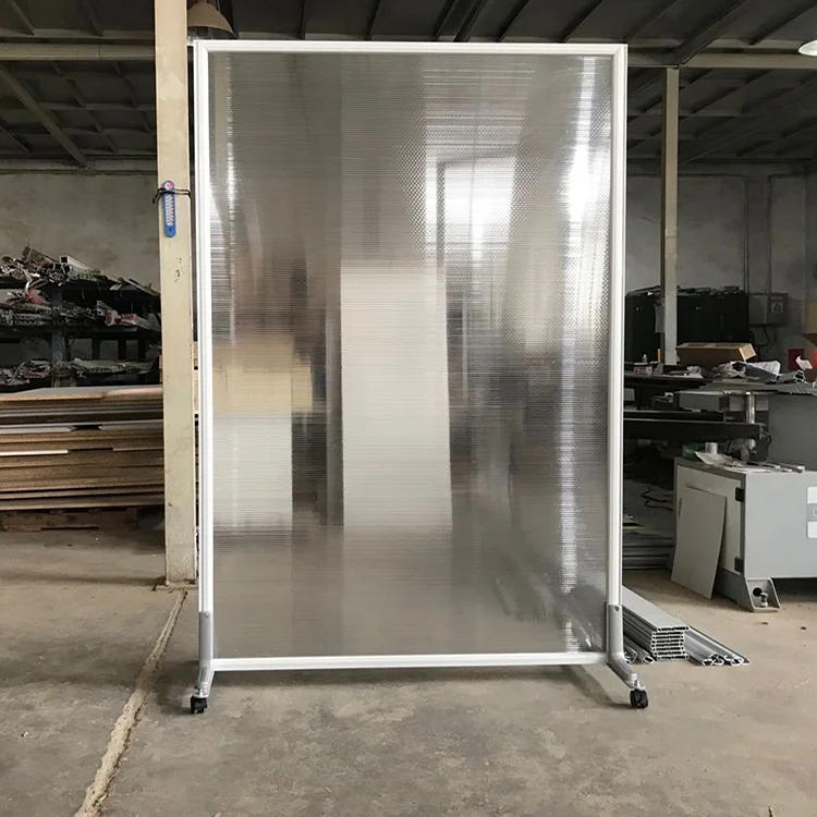 acrylic sneeze guards can be used as a panel room divider.