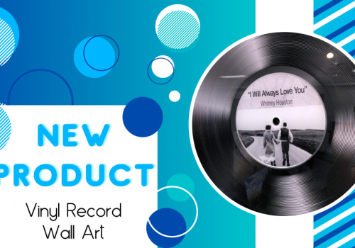 Vinyl Record Blog banner announcing the vinyl record wall art
