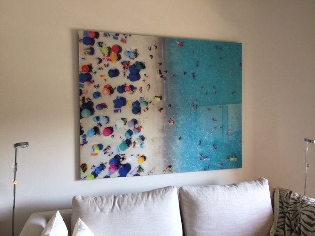 large wall art for living room hanging over a couch.