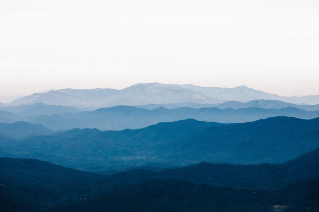 mountain wall art of the smoky mountains