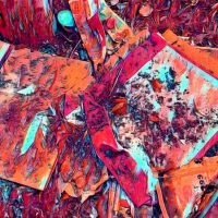 Abstract Acrylic Art Print: Cranberry