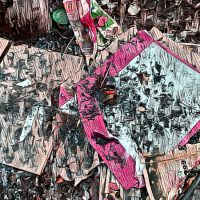 Abstract Acrylic Art Print: Cringe