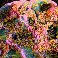 Abstract Acrylic Art Print: Half Pink