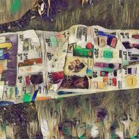 600_bigacrylic_Read_all_about_it Abstract Acrylic Art Print: Read All About It