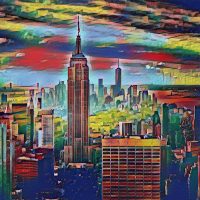 Abstract Acrylic Art Print: Sky Line