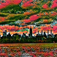 Abstract Acrylic Art Print: Big Apple