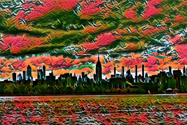 Abstract Acrylic Art Print: Big Apple