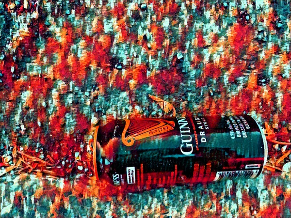 Abstract Acrylic Art Print: Beer