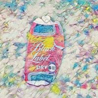 Abstract Acrylic Art Print: Black Label