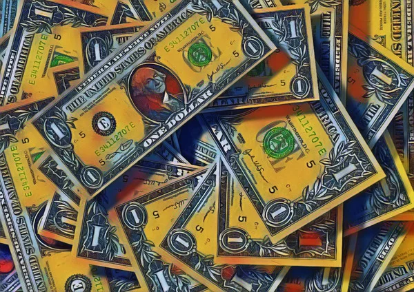Abstract Acrylic Art Print: Blood Money