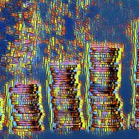 Abstract Acrylic Art Print: Blue Change