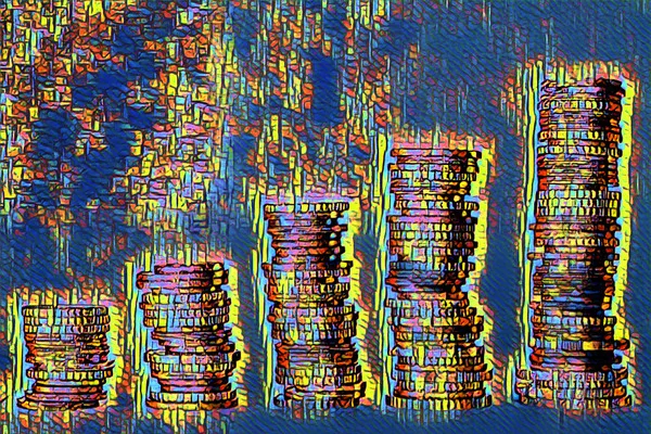 Abstract Acrylic Art Print: Blue Change