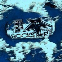 Abstract Acrylic Art Print: Blue Rock