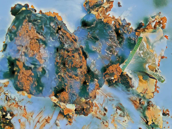 Abstract Acrylic Art Print: Blueville