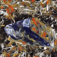 Abstract Acrylic Art Print: Brash