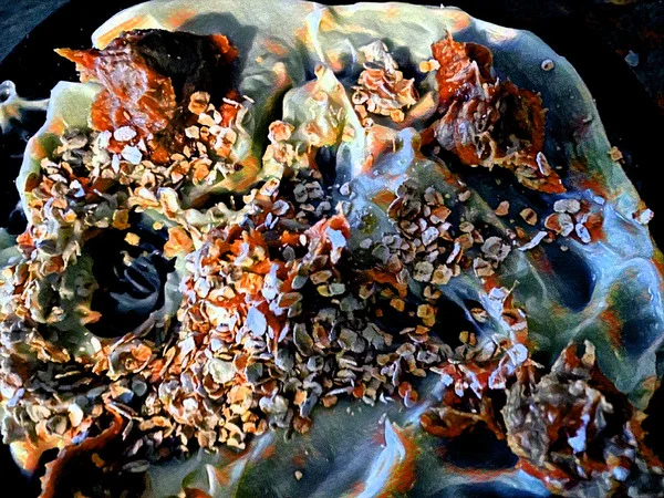 Abstract Acrylic Art Print: Breakfast Texture