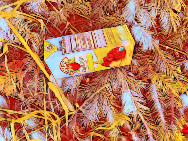 Abstract Acrylic Art Print: Bright Juice