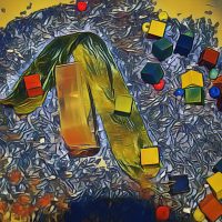 Abstract Acrylic Art Print: Clear Plan