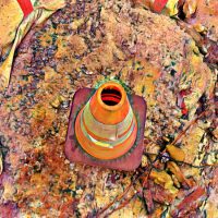 Abstract Acrylic Art Print: Contour