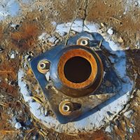 Abstract Acrylic Art Print: Creamer