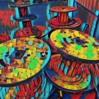 600_bigacrylic_crew Abstract Acrylic Art Print: Spool