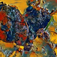 Abstract Acrylic Art Print: Solitude