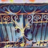 Abstract Acrylic Art Print: Crusted