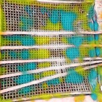 Abstract Acrylic Art Print: Crusty Frame