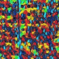 Abstract Acrylic Art Print: Poca Dots