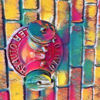 Abstract Acrylic Art Print: Fire Alert