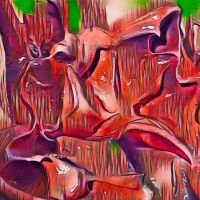 Abstract Acrylic Art Print: Flame