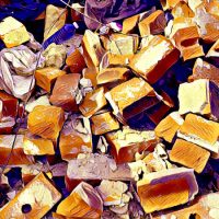 Abstract Acrylic Art Print: Funky Brew