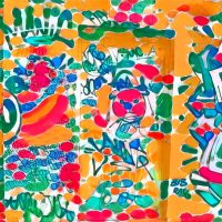 Abstract Acrylic Art Print: Funny Face