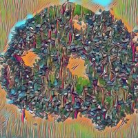 Abstract Acrylic Art Print: Krud