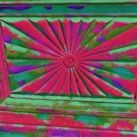 600_bigacrylic_linear_salvage Abstract Acrylic Art Print: Savage