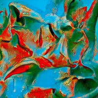 Abstract Acrylic Art Print: Midnight Dancers