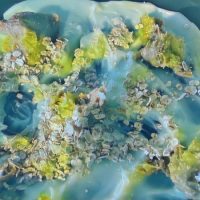 Abstract Acrylic Art Print: Smooth Blue