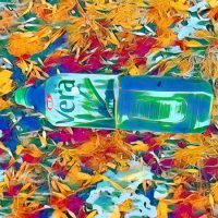 Abstract Acrylic Art Print: Painted Drink