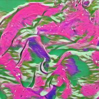 Abstract Acrylic Art Print: Pink Splurge