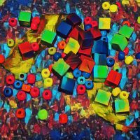 600_bigacrylic_shamrock Abstract Acrylic Art Print: Shamrock