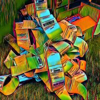 Abstract Acrylic Art Print: Shipping Mayhem