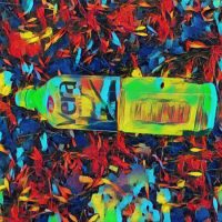 Abstract Acrylic Art Print: Simply Drink