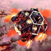 Abstract Acrylic Art Print: Space Flight