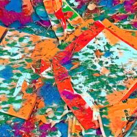 Abstract Acrylic Art Print: Square Purge